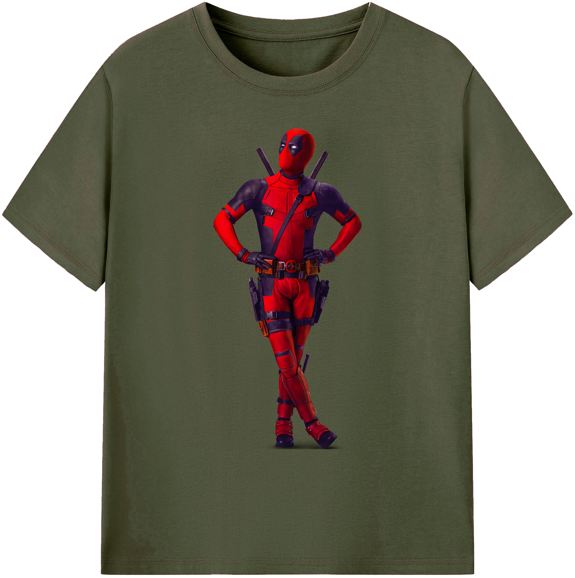 （画像用） Deadpool デッドプール 綿100％ メンズ半袖Tシャツ｜肌触りやわらか＆通気性